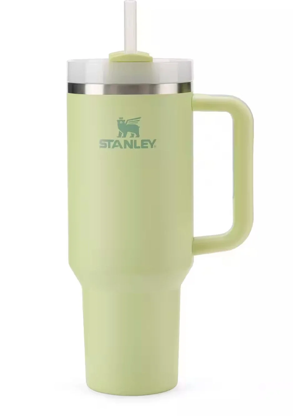 Stanley Quencher H2.0 FlowState 40 oz Tumbler Citron Handle Straw NEW IN BOX